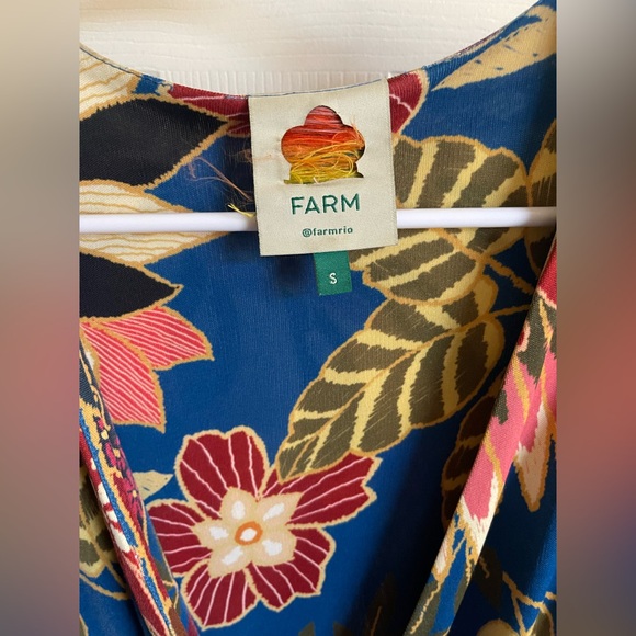 Farm Rio Toucan Jersey Wrap Women’s Dress Small - Picture 5 of 7